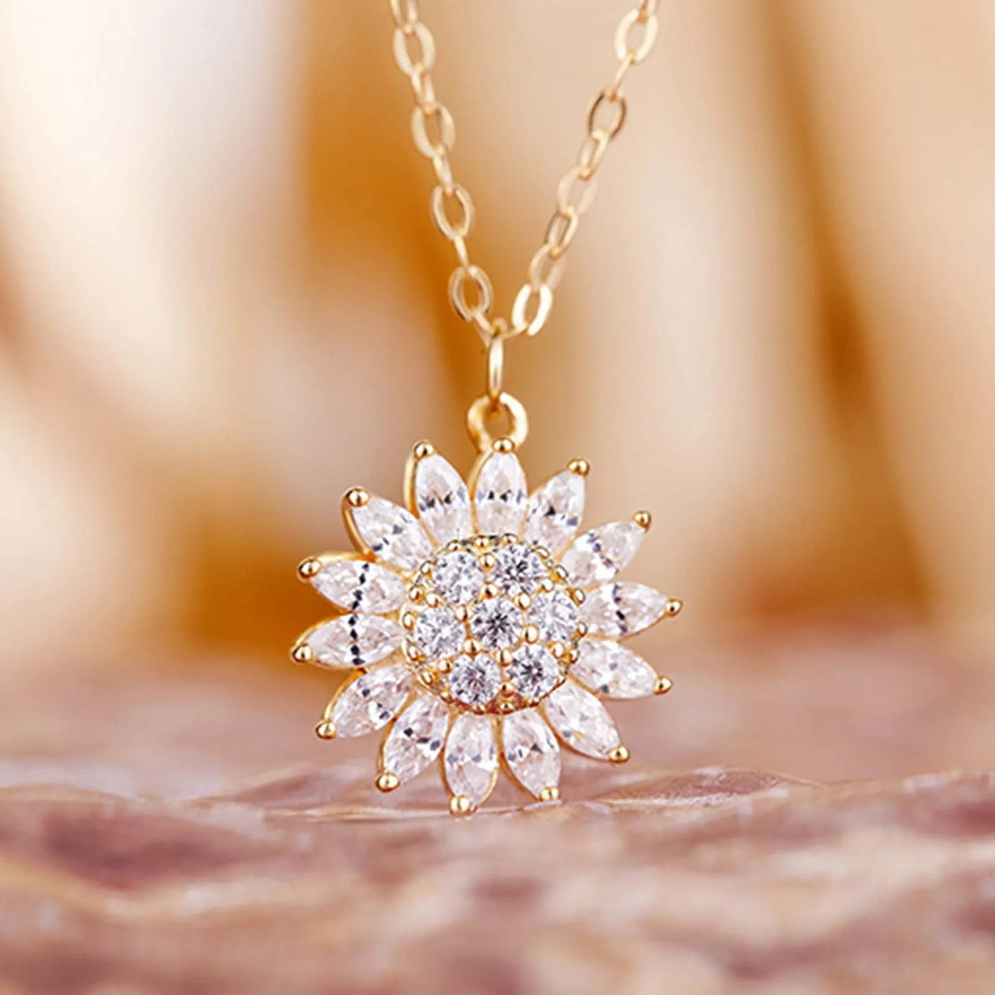 Collar de Girasol Giratorio rosqui