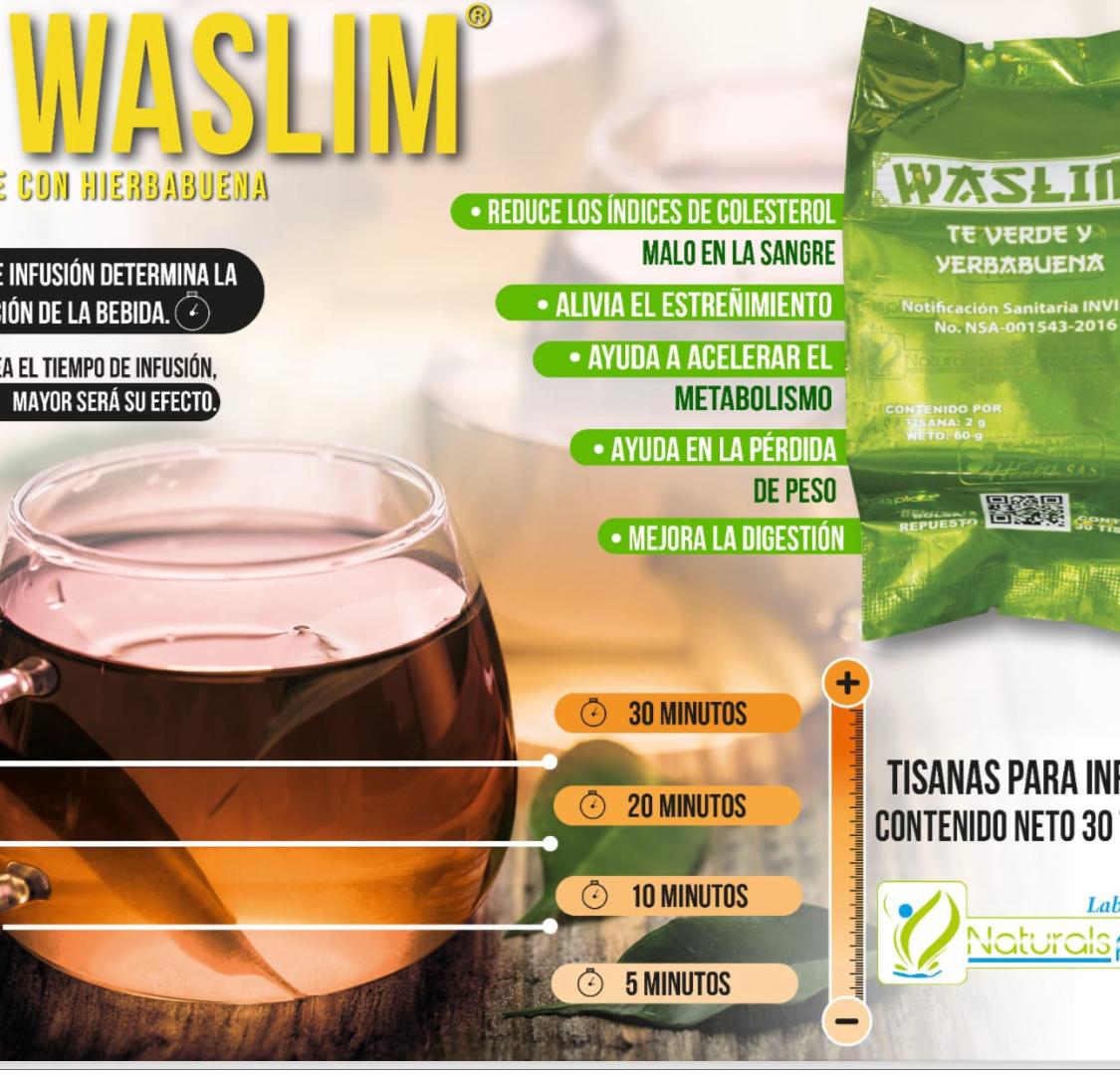 Te WASLIM° Te Verde y Hierbabuena