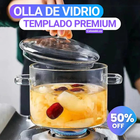 Olla De Vidrio Transparente