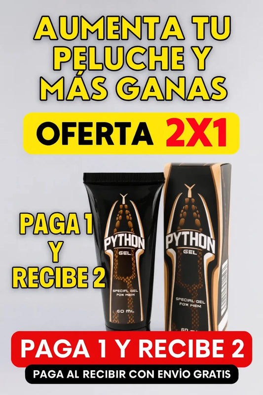 2X1 Gel Python Aumenta CM a tu Herramienta - Ecutienda.store