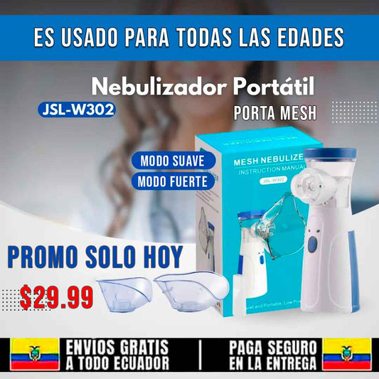 🚨PORTALMESH® Nebulizador Portátil Inhalador🚨