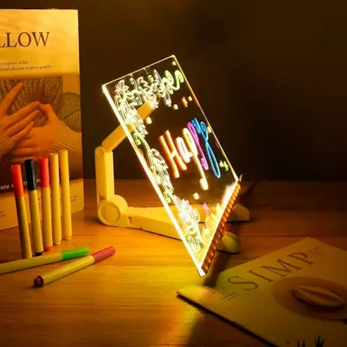 PIZARRA LED MÁGICA 7 PULGADAS + GRATIS 7 ROTULADORES