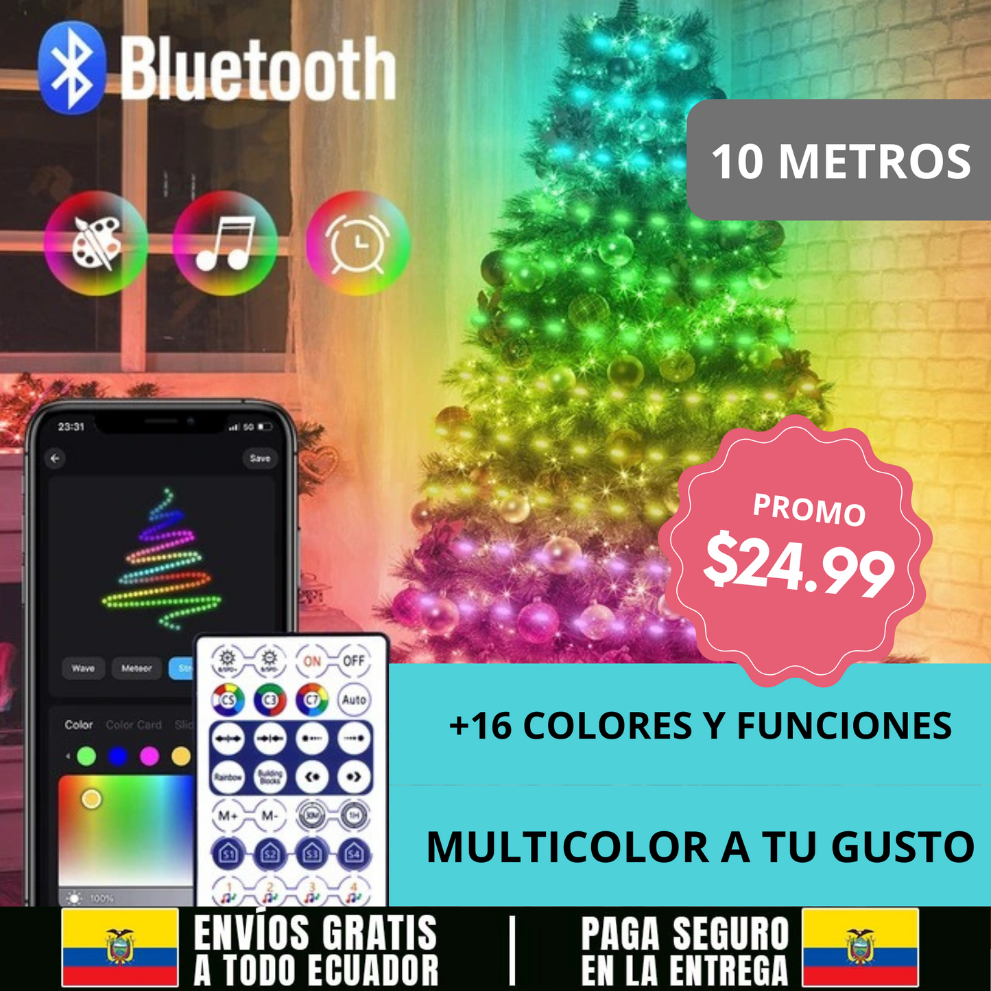 Luces Navideñas SMART Inteligentes
