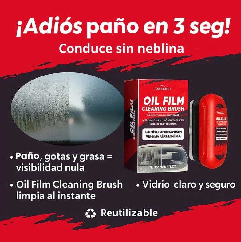 Cepillo-FilmPro® - ¡Dile adiós al vidrio grasoso!