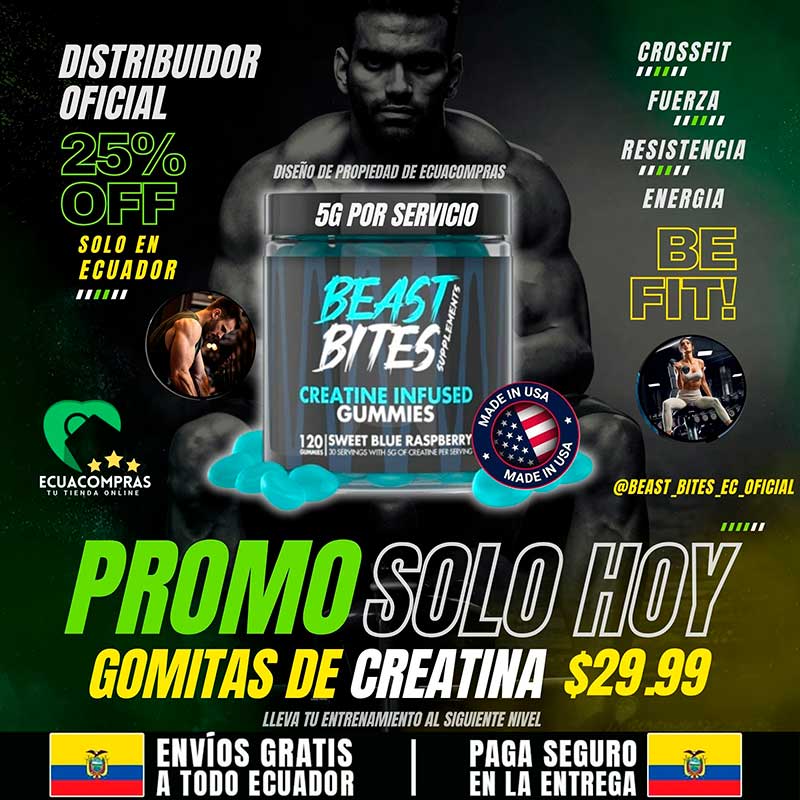 🇺🇸CREATINA BEAST BITES ORIGINAL🇺🇸 - Ecutienda.store